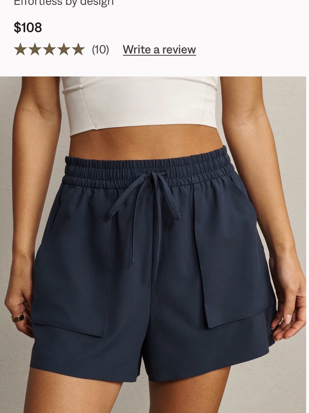 RHONE Navy Mirage Short